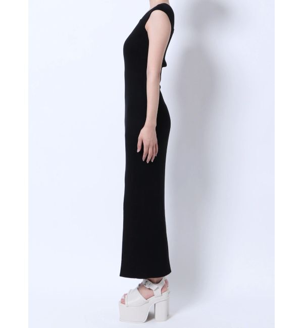 EMODA「ワイドストラップリブスリットワンピース」|ワンピース|