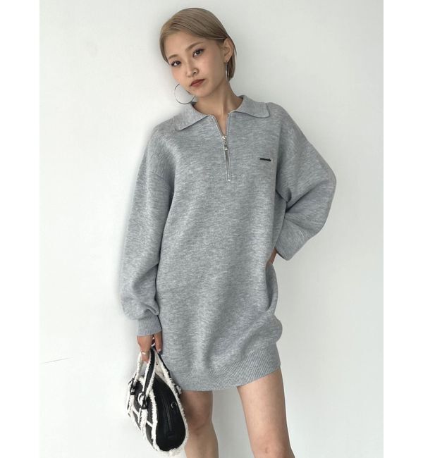 EMODA「ハーフジップオーバーミニワンピース」|ワンピース|