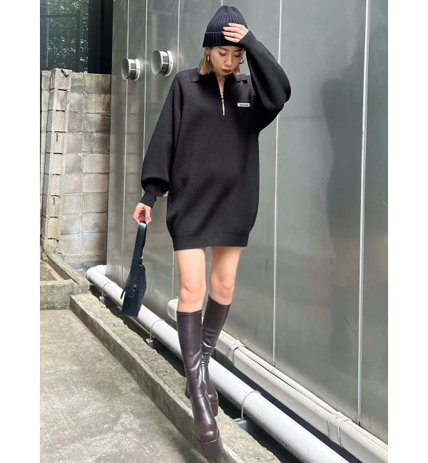 EMODA「ハーフジップオーバーミニワンピース」|ワンピース|
