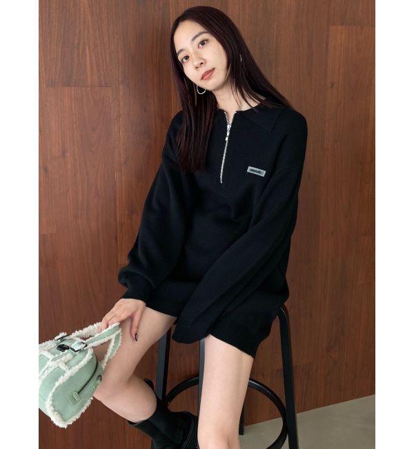 EMODA「ハーフジップオーバーミニワンピース」|ワンピース|