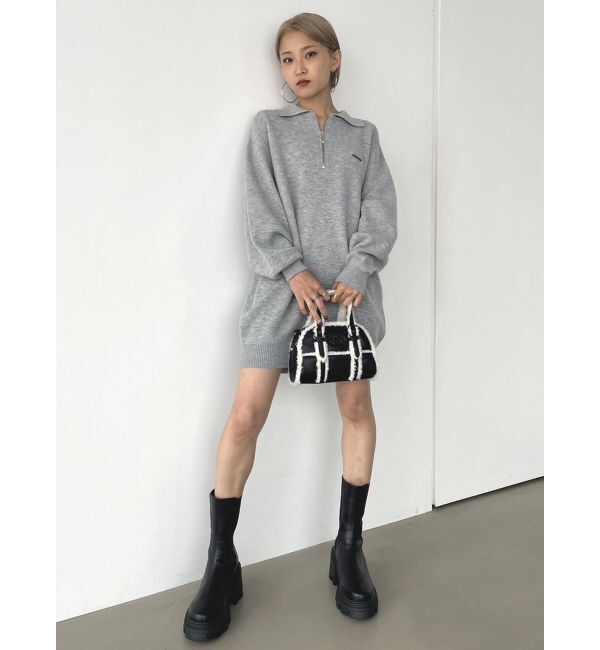 EMODA「ハーフジップオーバーミニワンピース」|ワンピース|