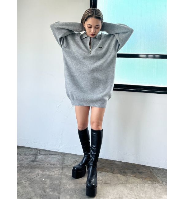 EMODA「ハーフジップオーバーミニワンピース」|ワンピース|