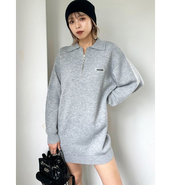 EMODA「ハーフジップオーバーミニワンピース」|ワンピース|