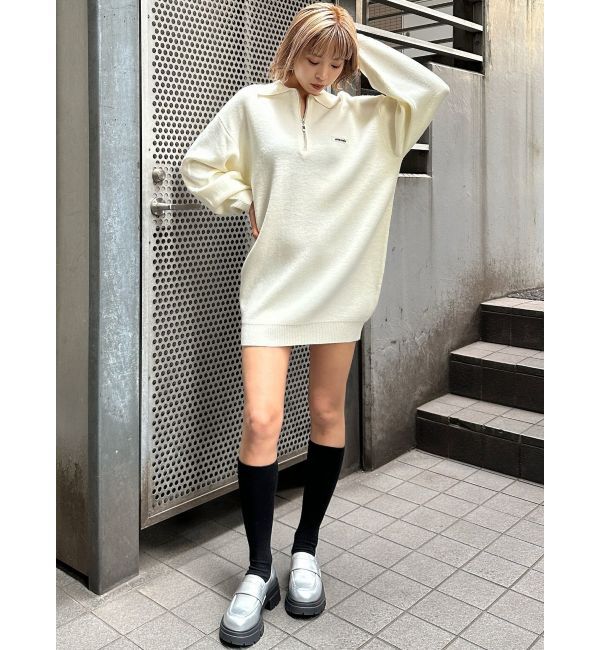 EMODA「ハーフジップオーバーミニワンピース」|ワンピース|