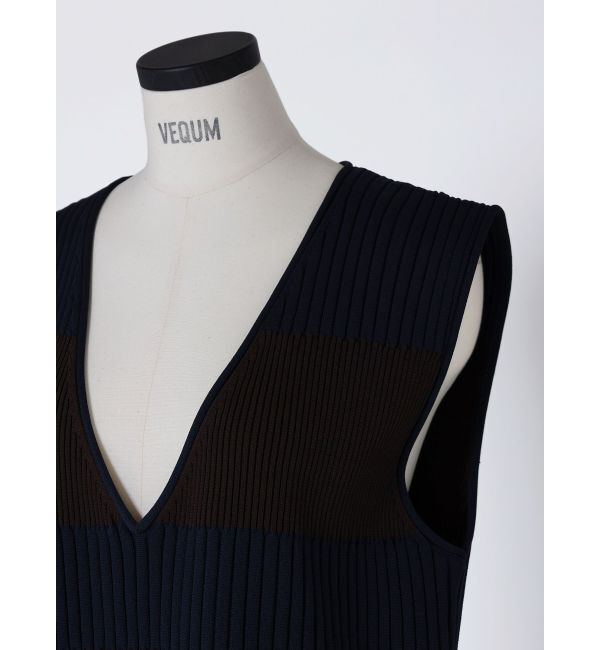 EMODA「【VEQUM】SWITCHING KNIT VEST」|ベスト・ジレ|