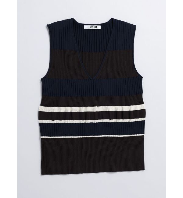 EMODA「【VEQUM】SWITCHING KNIT VEST」|ベスト・ジレ|