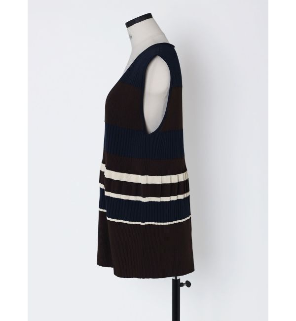 EMODA「【VEQUM】SWITCHING KNIT VEST」|ベスト・ジレ|