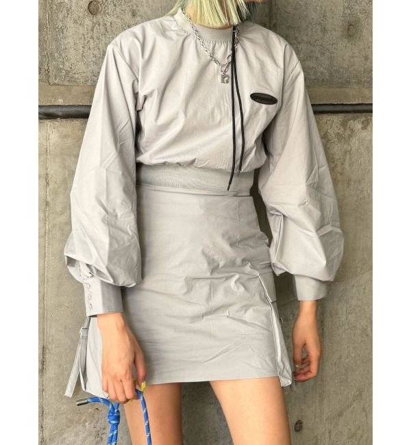 EMODA「ナイロンパフミニワンピース」|ワンピース|