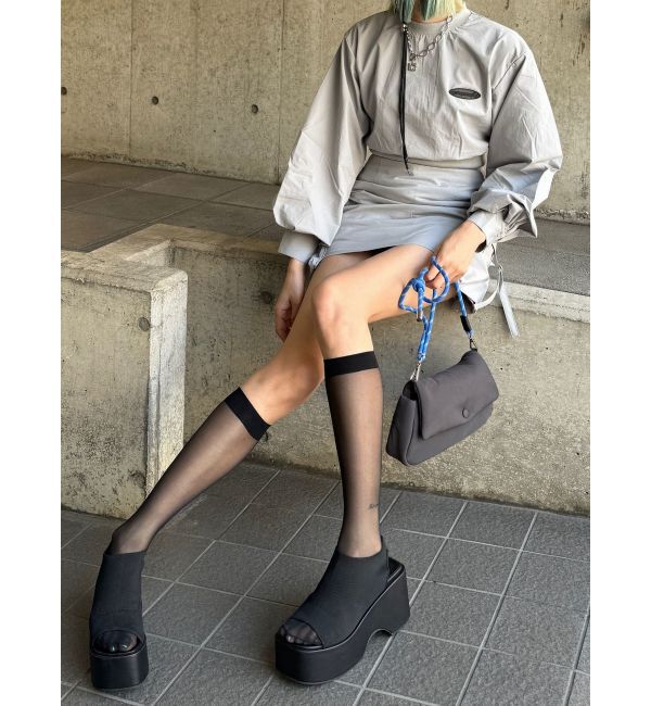 EMODA「ナイロンパフミニワンピース」|ワンピース|