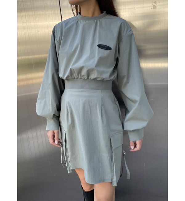 EMODA「ナイロンパフミニワンピース」|ワンピース|