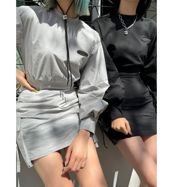 EMODA「ナイロンパフミニワンピース」|ワンピース|