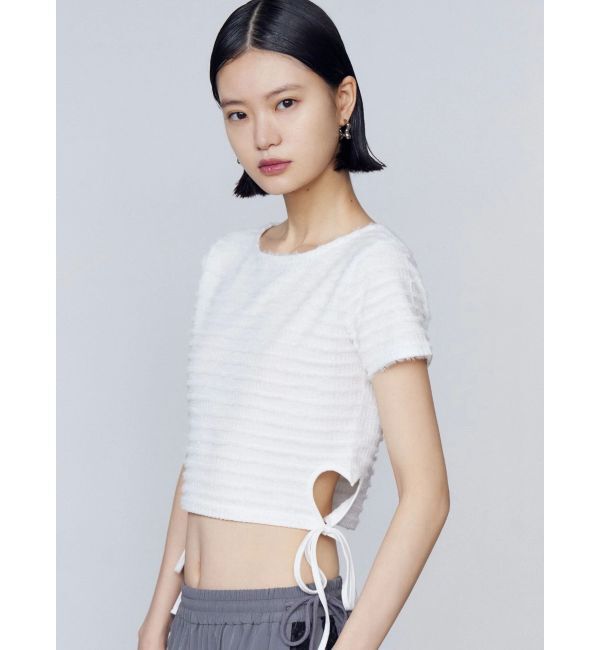 EMODA「サイドハートオープントップス」|Tシャツ・カットソー|ホワイト