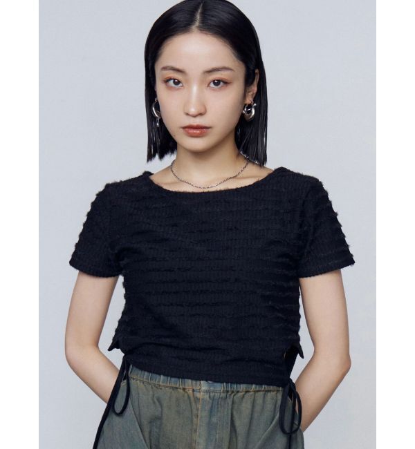 EMODA「サイドハートオープントップス」|Tシャツ・カットソー|