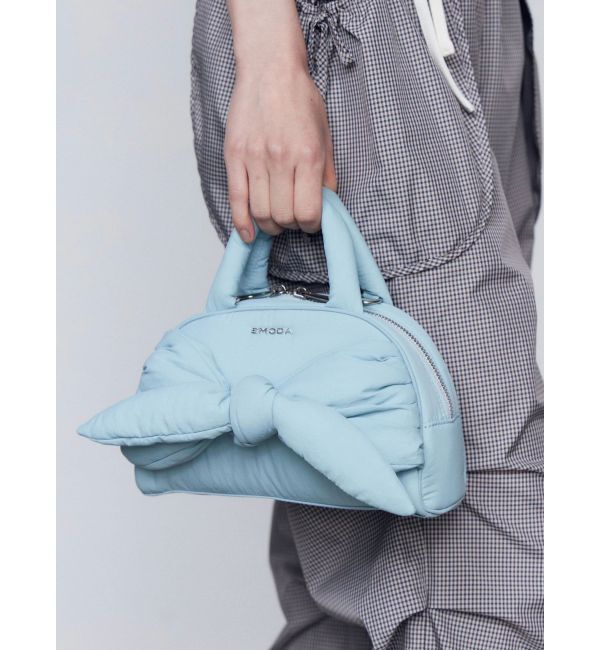 EMODA「パッファーリボンミニバッグ」|その他|ブルー