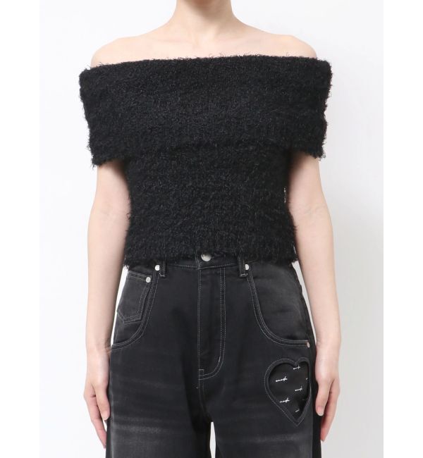 EMODA「カールシャギーパールニットタンクトップ」|ニット・セーター|