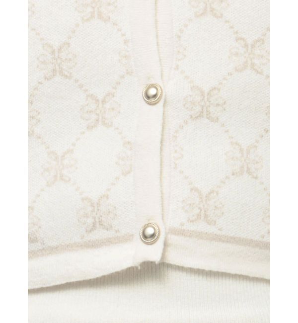 MERCURYDUO「モノグラム風カーデニットセットアップ」|カーディガン|