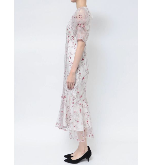 MERCURYDUO「エンブロイダリーアシメマーメイドワンピース」|ワンピース|