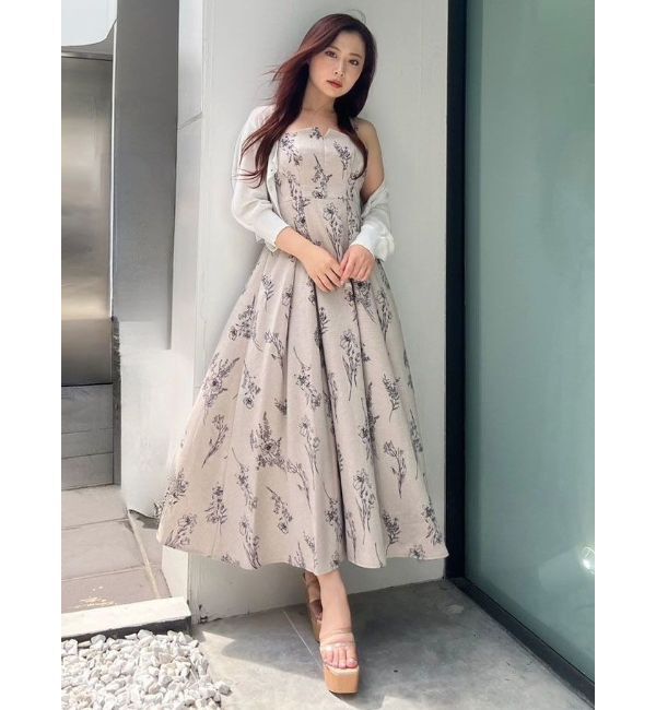 MERCURYDUO「ラメシアー5分袖カーディガン」|カーディガン|