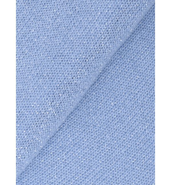 MERCURYDUO「ラメシアー5分袖カーディガン」|カーディガン|