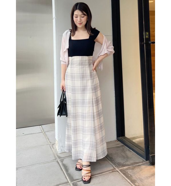 MERCURYDUO「ラメシアー5分袖カーディガン」|カーディガン|