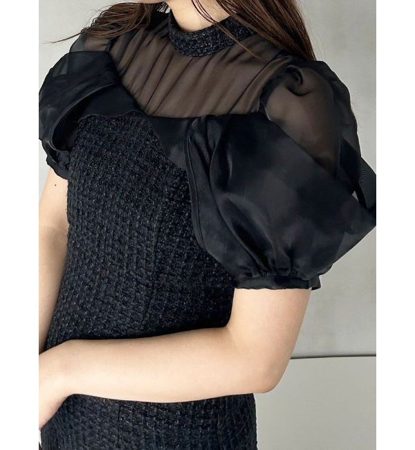 MERCURYDUO「ツイードマーメイドワンピース」|ワンピース|