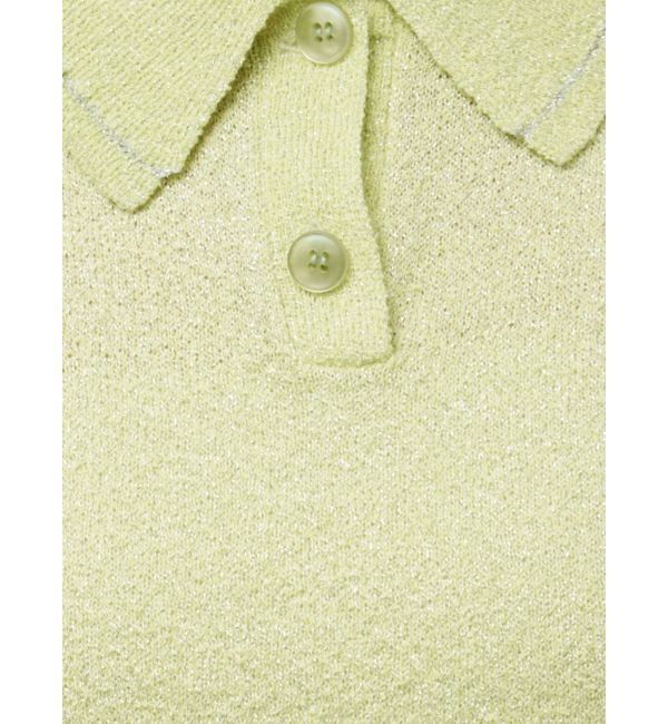 MERCURYDUO「ラメポロニットトップス」|ニット・セーター|
