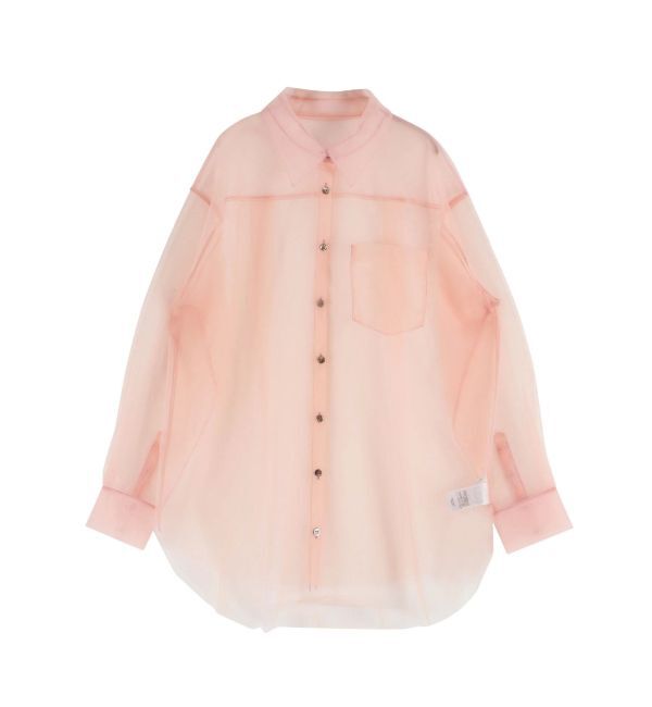 MERCURYDUO「【OUNNOUN】チュールレイヤードシャツ」|シャツ・ブラウス|