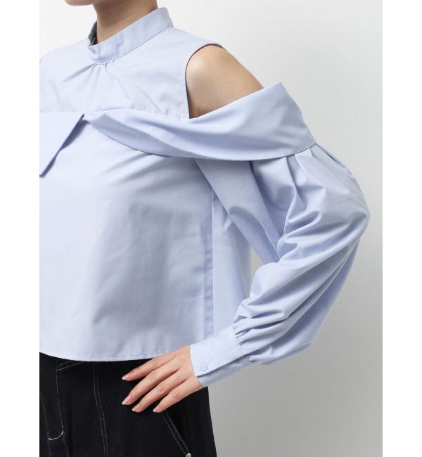 MERCURYDUO「オフショルダーボリュームスリーブブラウス」|シャツ・ブラウス|