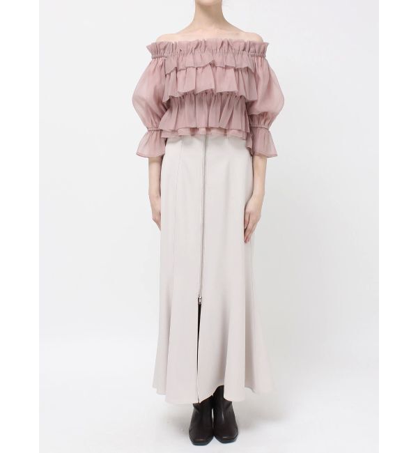 MERCURYDUO「オフショル2WAYティアードブラウス」|シャツ・ブラウス|