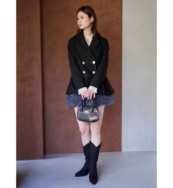 MERCURYDUO「ボリュームチュールティアードミニスカート」|スカート|