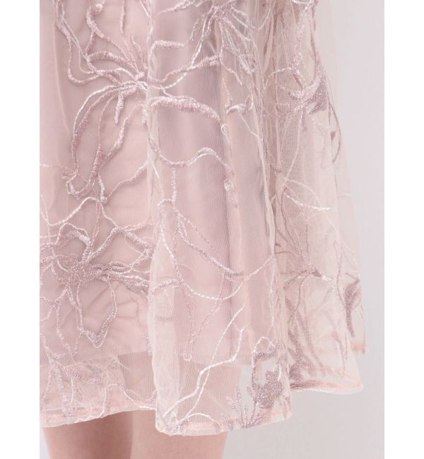 MERCURYDUO「エンブロイダリーラッフルワンピース」|ワンピース|