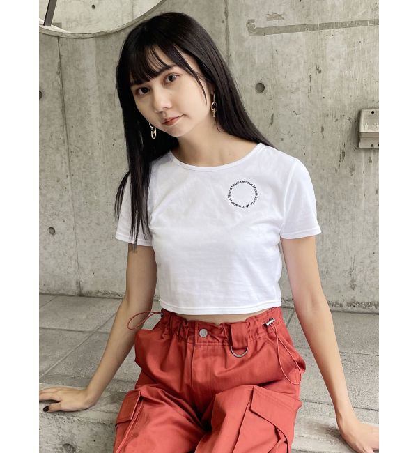 MURUA「サークルロゴクロップトTシャツ」|Tシャツ・カットソー|