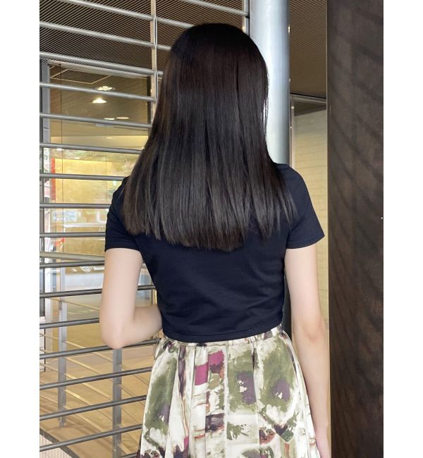 MURUA「サークルロゴクロップトTシャツ」|Tシャツ・カットソー|