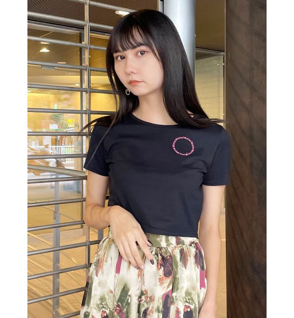MURUA「サークルロゴクロップトTシャツ」|Tシャツ・カットソー|