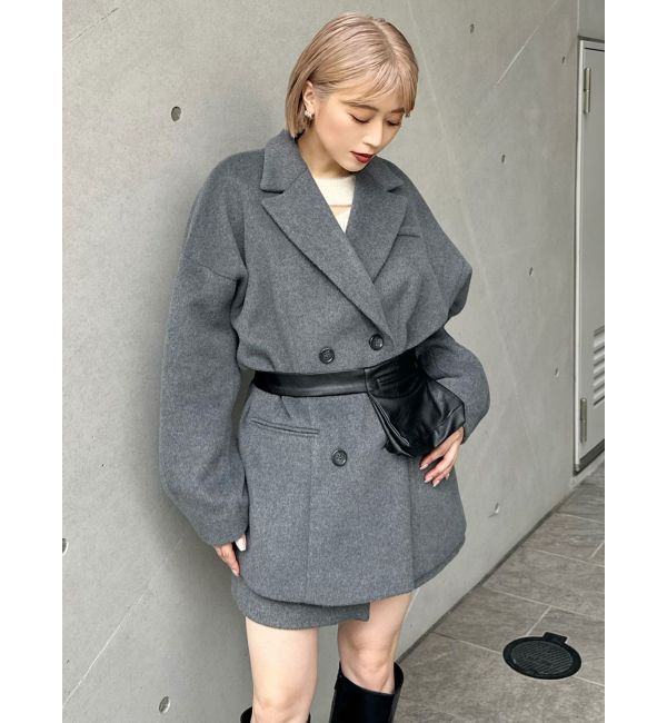 MURUA「ウール混オーバーテーラードジャケット」|テーラードジャケット|