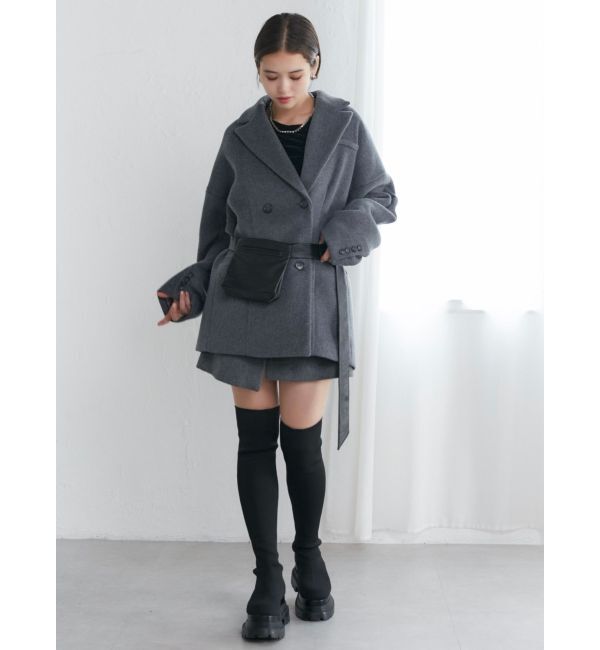 MURUA「ウール混オーバーテーラードジャケット」|テーラードジャケット|