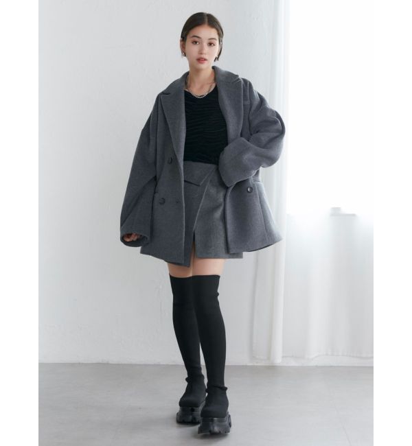 MURUA「ウール混オーバーテーラードジャケット」|テーラードジャケット|