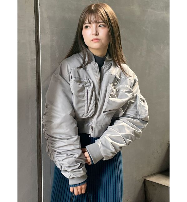 MURUA「3DポケットショートMA-1」|ブルゾン・スタジャン|