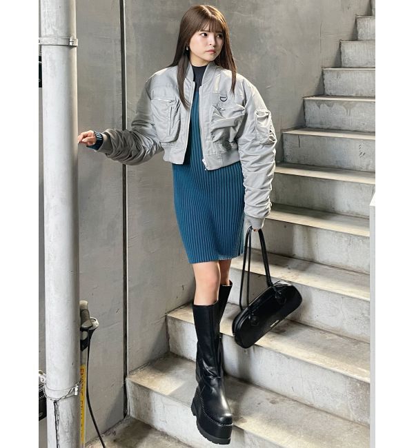 MURUA「3DポケットショートMA-1」|ブルゾン・スタジャン|