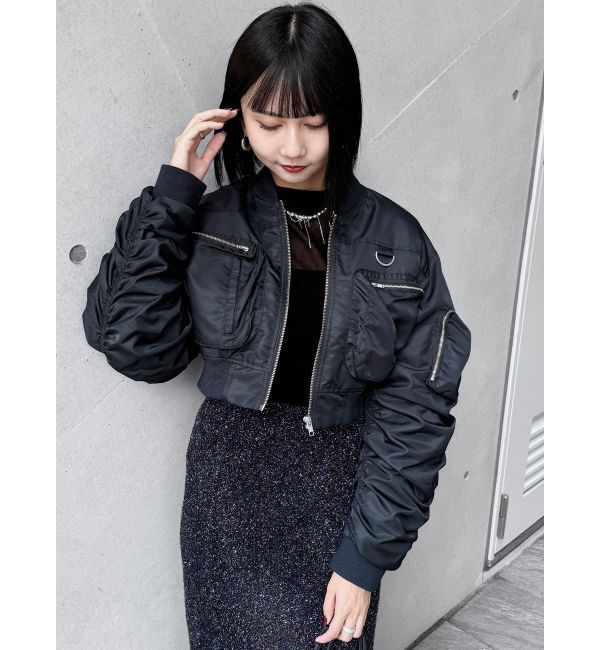 MURUA「3DポケットショートMA-1」|ブルゾン・スタジャン|