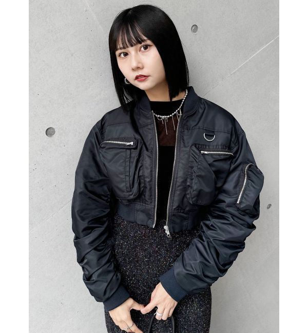 MURUA「3DポケットショートMA-1」|ブルゾン・スタジャン|