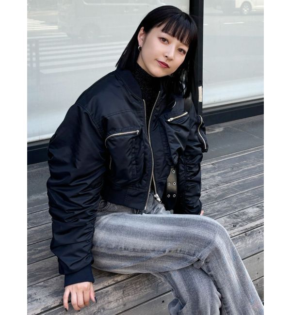 MURUA「3DポケットショートMA-1」|ブルゾン・スタジャン|