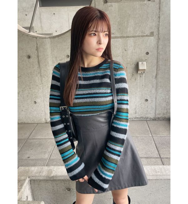 MURUA「フェイクレザーミニジャンスカ」|ワンピース|