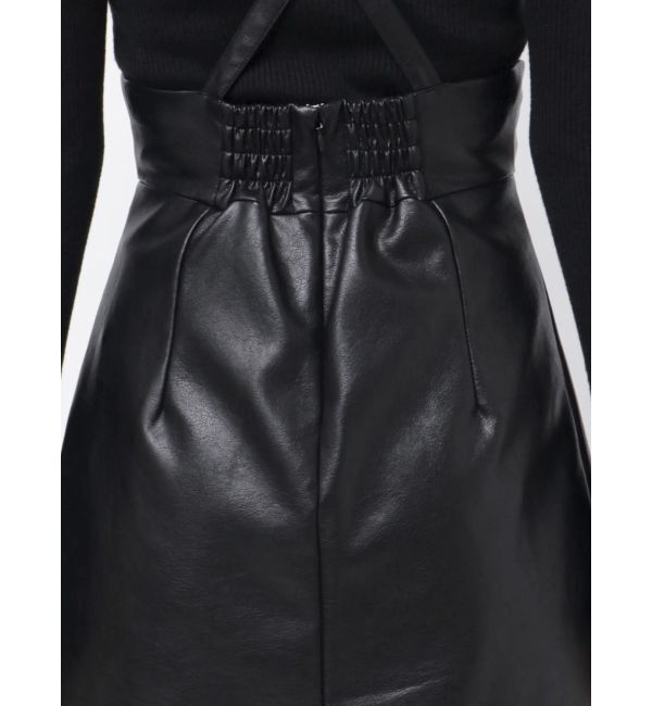 MURUA「フェイクレザーミニジャンスカ」|ワンピース|