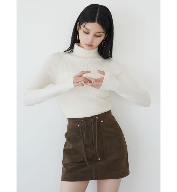 MURUA「フェイクヌバックミニスカート」|スカート|