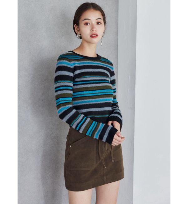 MURUA「フェイクヌバックミニスカート」|スカート|