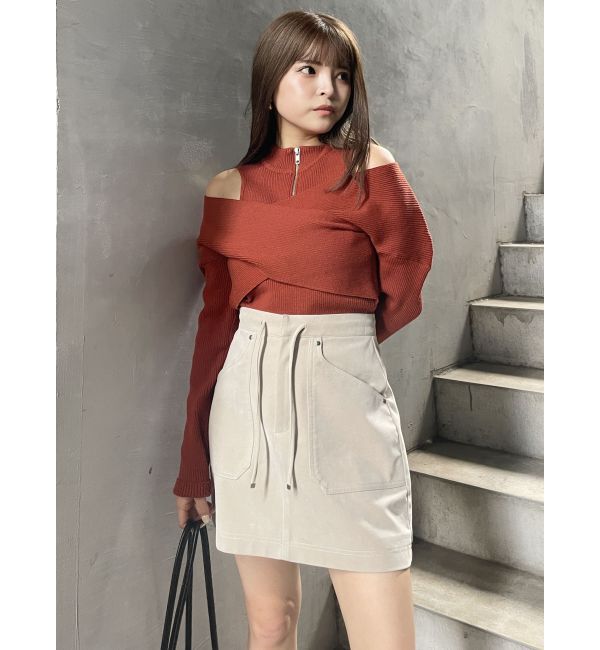 MURUA「フェイクヌバックミニスカート」|スカート|