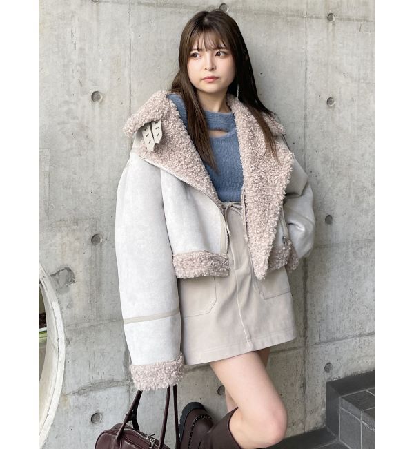 MURUA「フェイクヌバックミニスカート」|スカート|