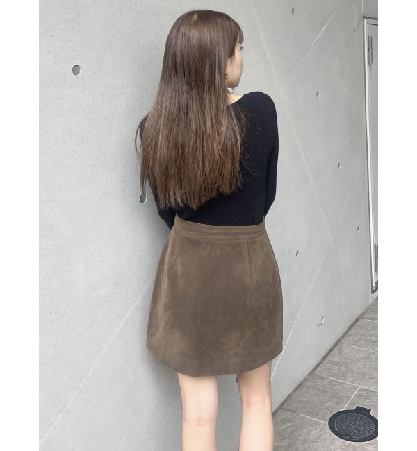 MURUA「フェイクヌバックミニスカート」|スカート|