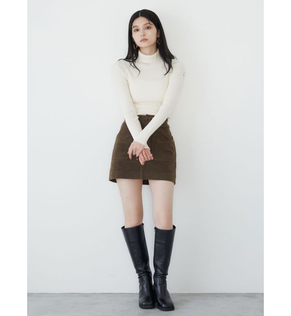 MURUA「フェイクヌバックミニスカート」|スカート|